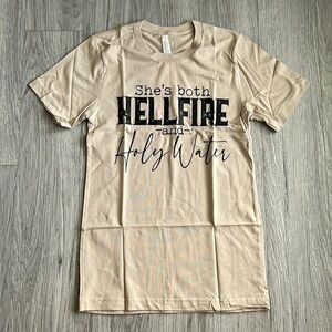 She's Both Hellfire and Holy Water Graphic Tee